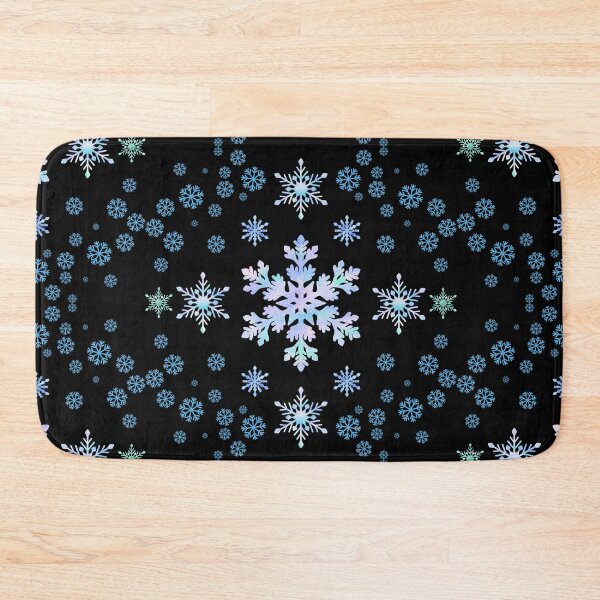 Item preview, Elegant Winter. Blue and iridescent magical snowflakes. designed and sold by FreeSoulLab.