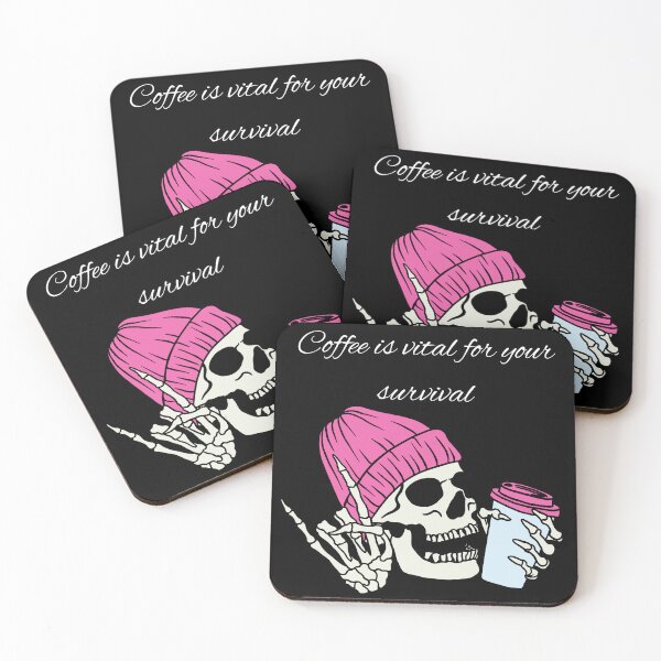 Item preview, Skull drinking coffee designed and sold by Dougall5150.