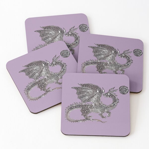 Item preview, lino printed dragon 2024 designed and sold by ElsieVirgo91.