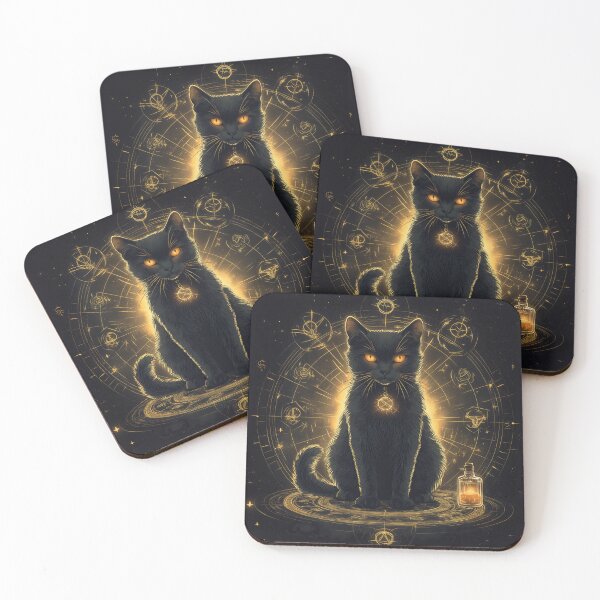 Item preview, Mystic Oracle - The Enchanted Black Cat designed and sold by Ideationing.