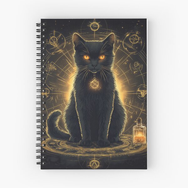 Item preview, Mystic Oracle - The Enchanted Black Cat designed and sold by Ideationing.