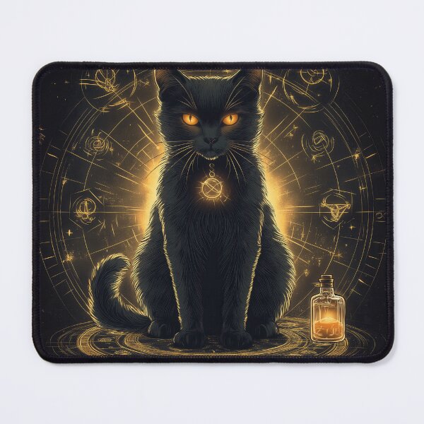 Item preview, Mystic Oracle - The Enchanted Black Cat designed and sold by Ideationing.