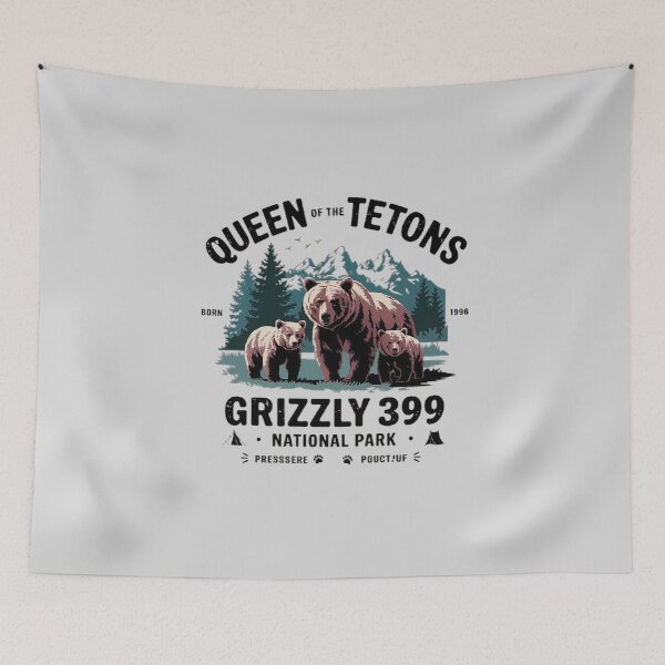 Item preview, Queen Of The Tetons Grizzly 399 National Park Preserve designed and sold by love3617.