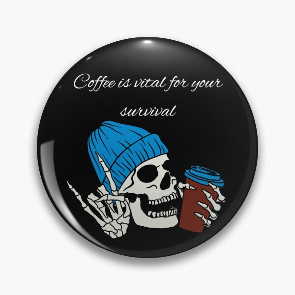 Item preview, Skull drinking coffee designed and sold by Dougall5150.