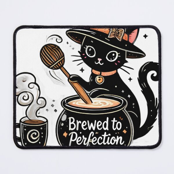 Item preview, Coffee Magic - Witchy Cat Brewing a Potion designed and sold by M22--.