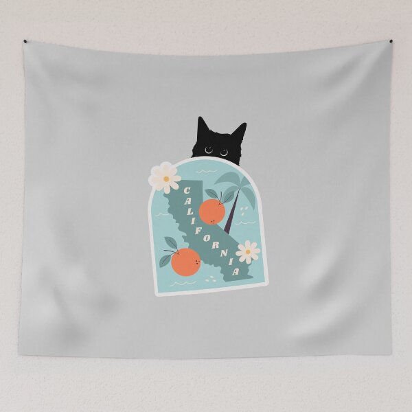 Item preview, My Cat Misses California | State Pride for Pet Lovers designed and sold by GoblinBoutique.