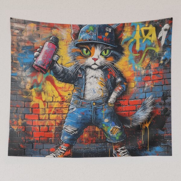 Item preview, Graffiti Rebel - The Artistic Cat designed and sold by Ideationing.