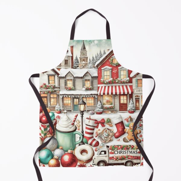 Item preview, HOLIDAY TOWN CHRISTMAS SCENE SNOW SHOPS FESTIVE ART #5 designed and sold by Arts4U.
