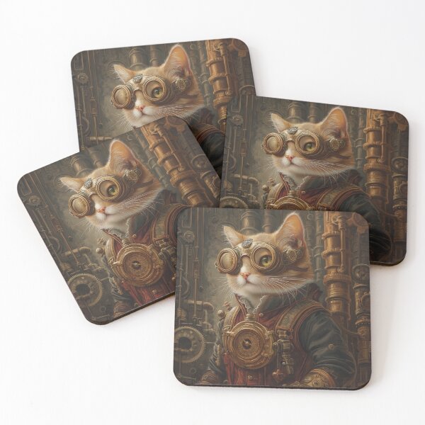 Item preview, Steampunk Scientist - The Inventive Cat designed and sold by Ideationing.