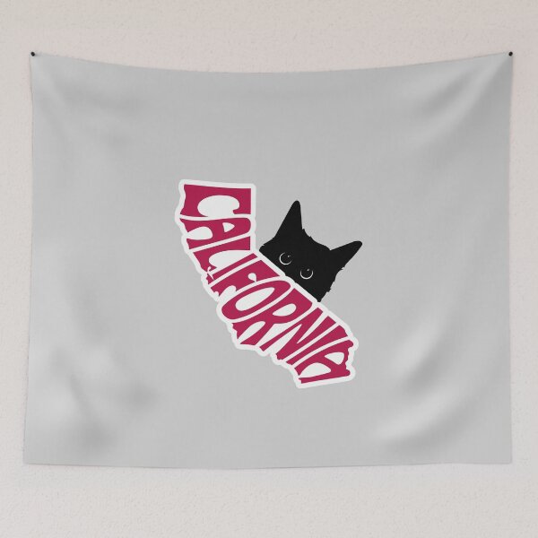 Item preview, Cat Loves California | State Pride for Pet Lovers designed and sold by GoblinBoutique.