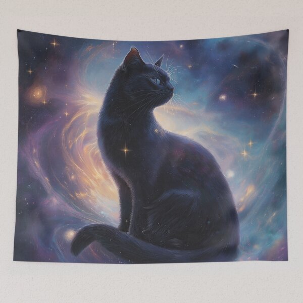 Item preview, Galactic Guardian - The Cosmic Cat designed and sold by Ideationing.