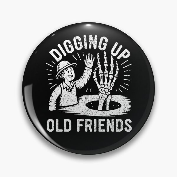 Item preview, Archaeologist high-fiving a dinosaur fossil at a dig during field work - Distressed (Archaeology Paleontology History Profession) designed and sold by CottonGarb.