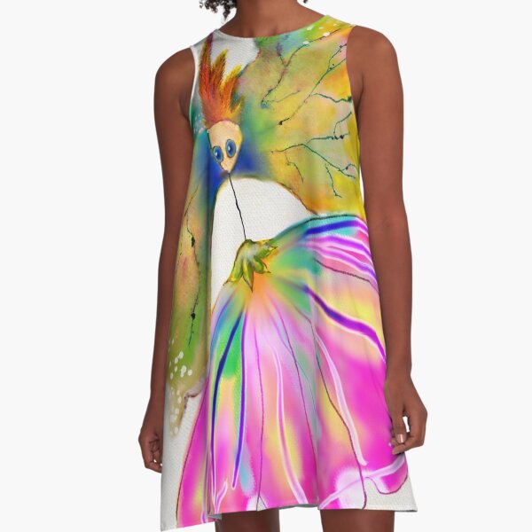 Alien Flower Fairy A-Line Dress