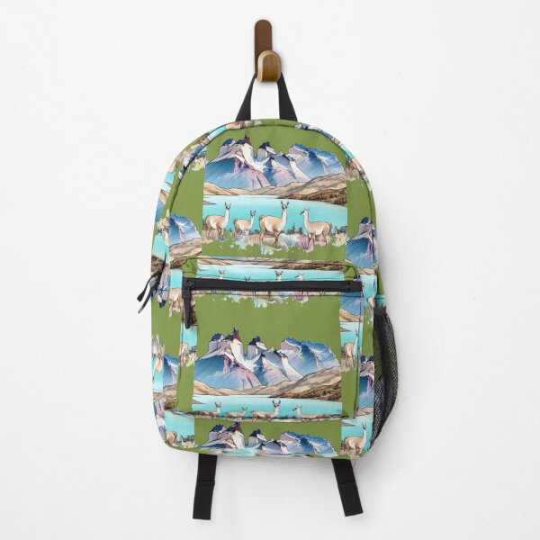 Item preview, Torres del Paine National Park 3D Sketch with Granite Peaks and Turquoise Lakes, designed and sold by PaintMeWorld.