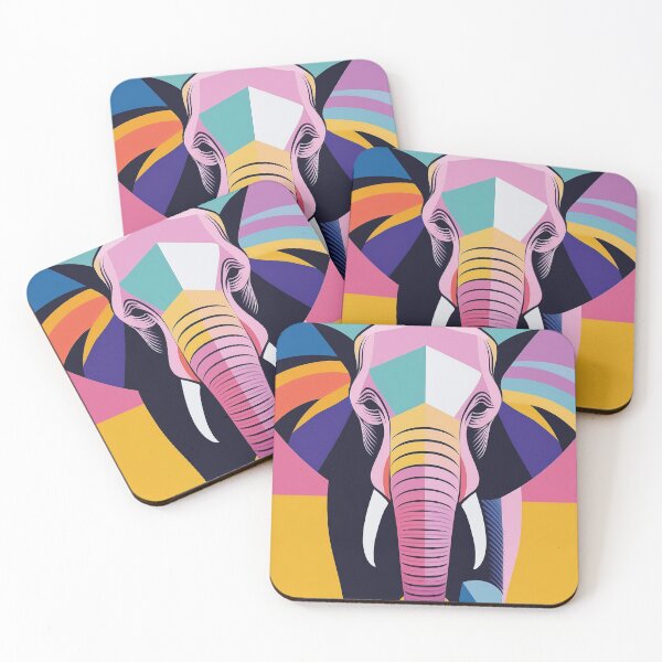 Item preview, Colourful Elephant Illustration  designed and sold by Adam Regester.
