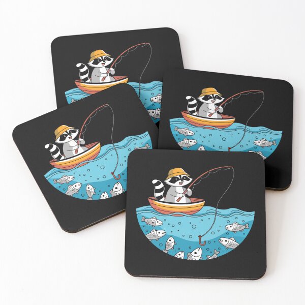 Item preview, Raccoon in a Boat Fishing designed and sold by Promoc.