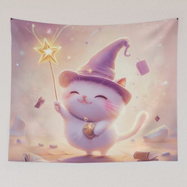 Item preview, Spellbound Scholar - The Wizard Cat designed and sold by Ideationing.