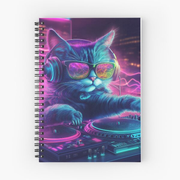 Item preview, DJ Whiskers - The Feline Mixmaster designed and sold by Ideationing.