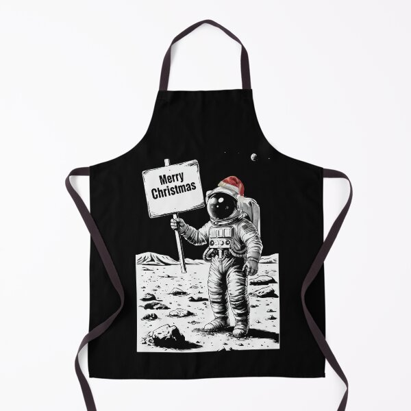 Item preview, Merry Christmas Astronaut - Holiday on the Moon designed and sold by HandicraftArt.