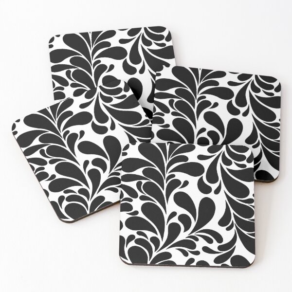 Item preview, Retro leaves - Black and white designed and sold by PamAraico.