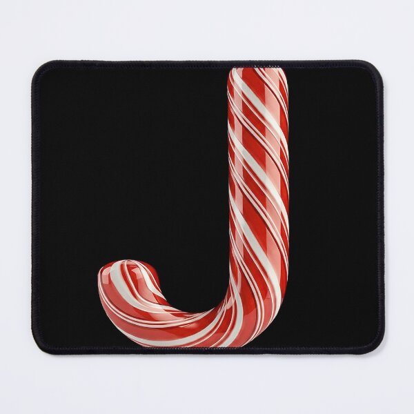 Item preview, CANDY CANE LETTER J designed and sold by ART-TYPE.