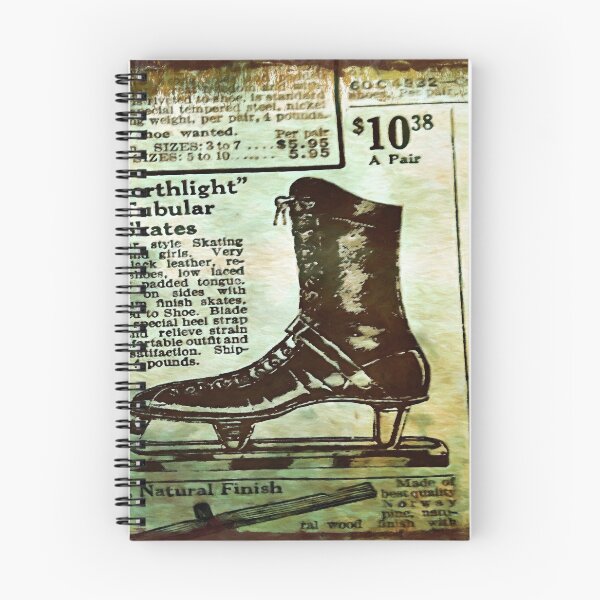 Item preview, Vintage Ice Skates Rusty Ad-roaring 20's designed and sold by sunnthreads.