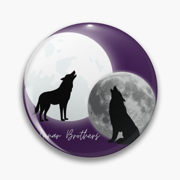 Item preview, Lunar Wolf Brothers, great gifts for anyone who feels a deep connection with nature designed and sold by aggiesArt.