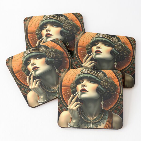 Item preview, Wall Art - Vintage Art Deco Girl #4 - Large designed and sold by ForeverPrintsOK.
