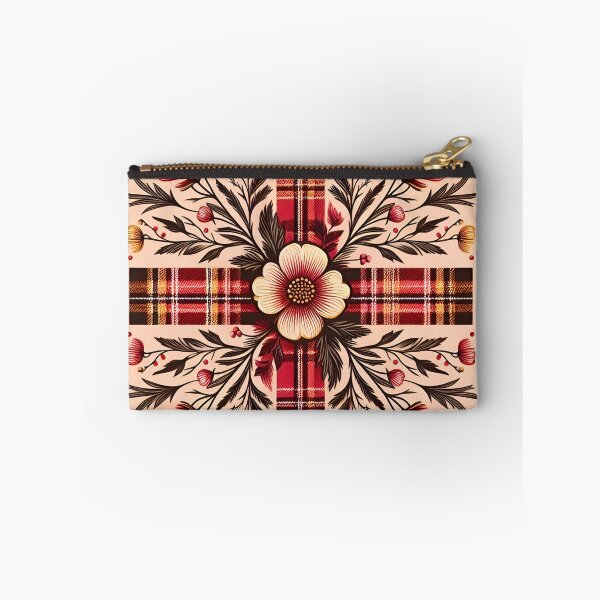 Item preview, Tartan Red and Yellow Floral with Cross designed and sold by cmphotographs.