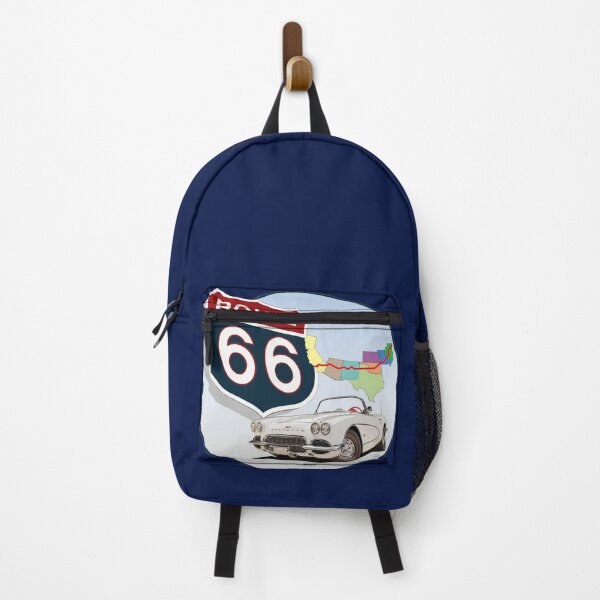 Item preview, Route 66 + Chevy Corvette designed and sold by avenueart01.