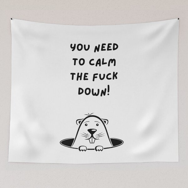 Item preview, You Need to Calm the Fuck Down - Funny Gopher Art. designed and sold by Ice Diamond Designs.