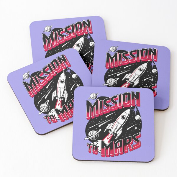 Item preview, Mission To Mars Rocket In Space designed and sold by TheArtOfPat.
