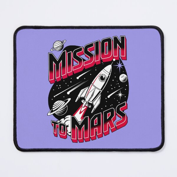 Item preview, Mission To Mars Rocket In Space designed and sold by TheArtOfPat.