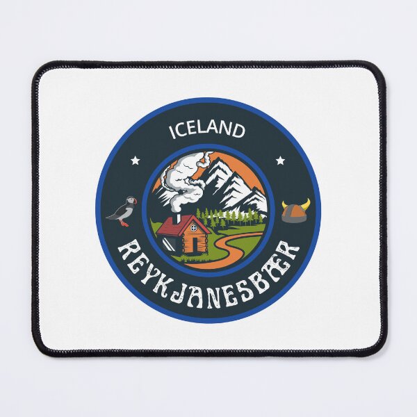 Item preview, Reykjanesbær Iceland Blue Emblem designed and sold by World Designs.