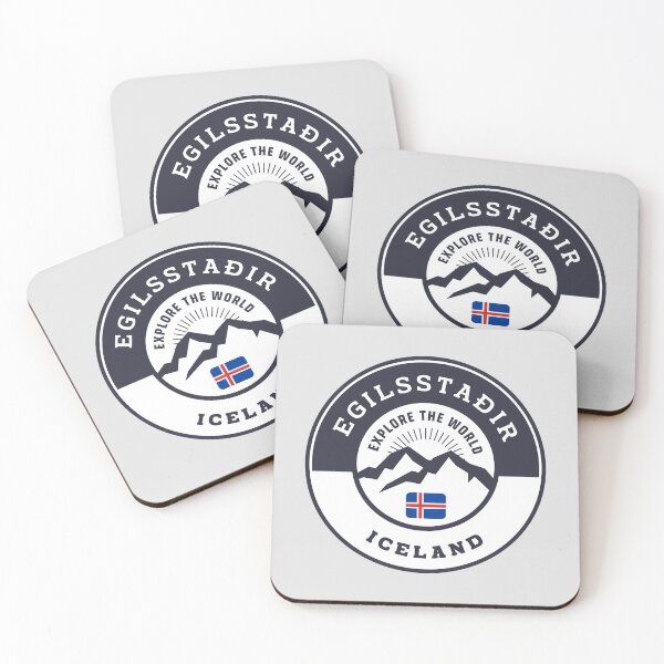 Item preview, Egilsstaðir Iceland Black and White Crest designed and sold by World Designs.