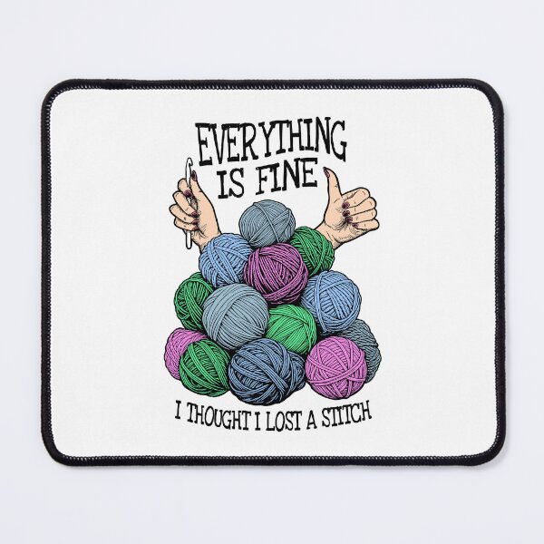 Item preview, Funny Crochet Knitting Lost Stitch Crocheting Sewing Crafter designed and sold by GrandeDuc.