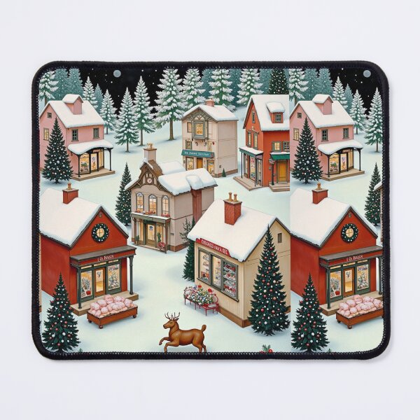 Item preview, CLEAN AESTHETIC CHRISTMAS TOWN HOLDAY SNOW SCENE #4 designed and sold by Arts4U.