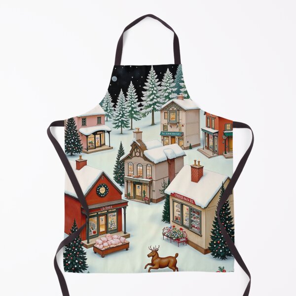 Item preview, CLEAN AESTHETIC CHRISTMAS TOWN HOLDAY SNOW SCENE #4 designed and sold by Arts4U.