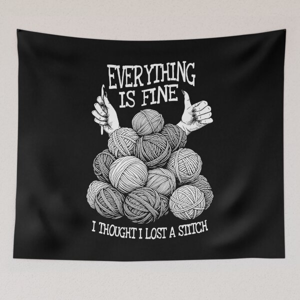 Item preview, Funny Crochet Knitting Lost Stitch Crocheting Sewing Crafter designed and sold by GrandeDuc.