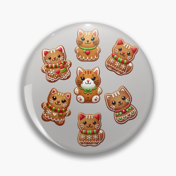 Item preview, Gingerbread kittens Cat-shaped cookie designed and sold by Meandmyshop.