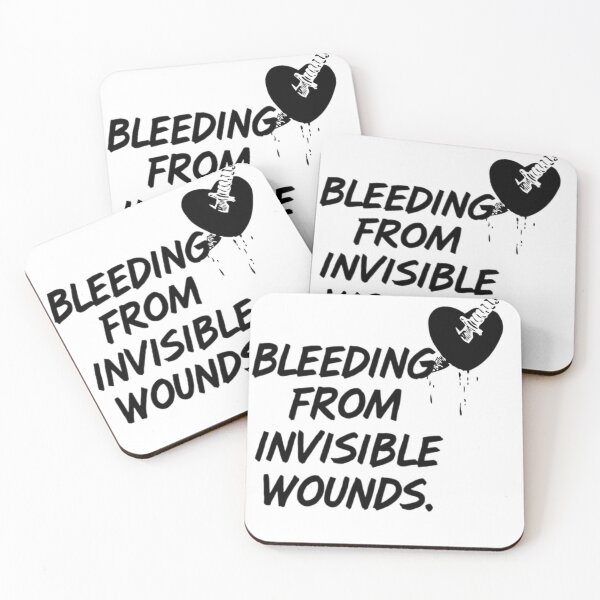 Item preview, Bleeding from Invisible Wounds - Broken Heart Design designed and sold by HiddenHorisons.