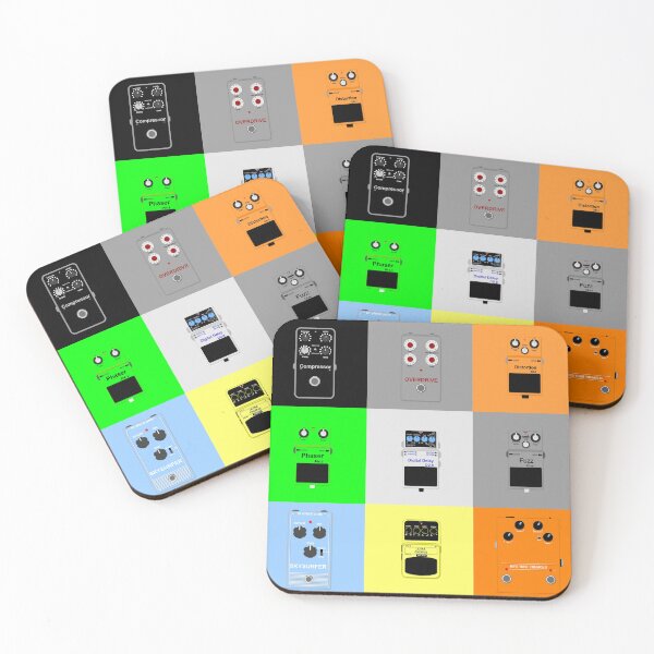 Item preview, Guitar Pedals poster designed and sold by alexyuh.