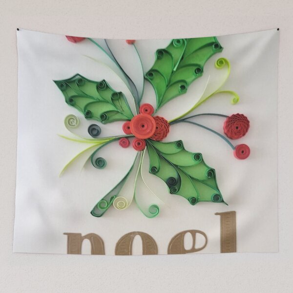 Artikelvorschau, Gedruckte Weihnachtskarte. Papierquilling-Kunst entworfen und verkauft von Sweetpaperdesignsol Hyunah Yi.