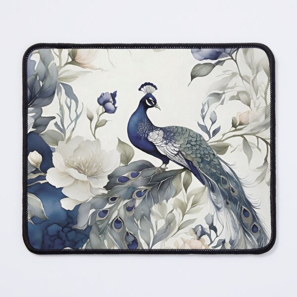 Item preview, Chinoiserie Floral Pattern With Peacock designed and sold by OLAIZA.