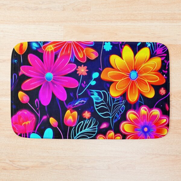 Item preview, Neon Floral Fantasy Art designed and sold by Health And Fitness Posts e-Store.