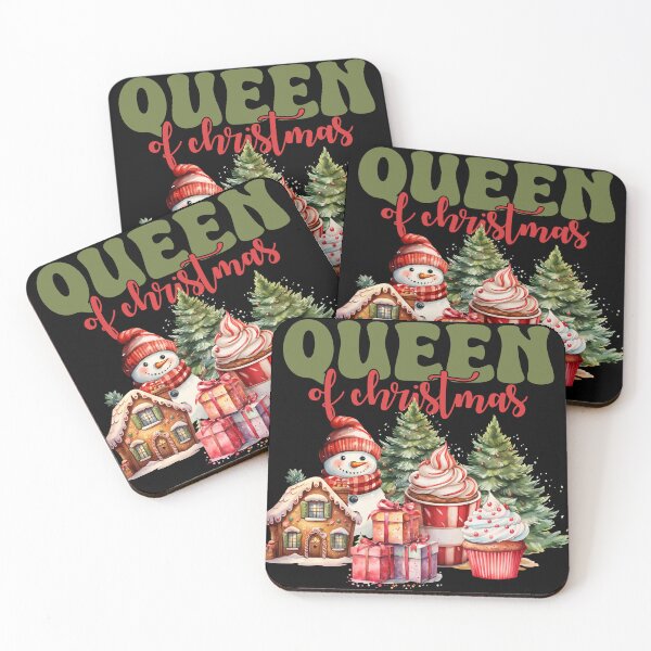Item preview, Queen of Christmas Festive Holiday Cheer Design with Snowman and Gifts designed and sold by Digitayaa.