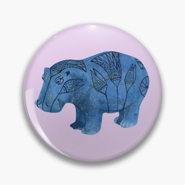 Item preview, WILLIAM THE FAIENCE HIPPOPOTAMUS-Egypt designed and sold by BEATRIZ ABAITUA.