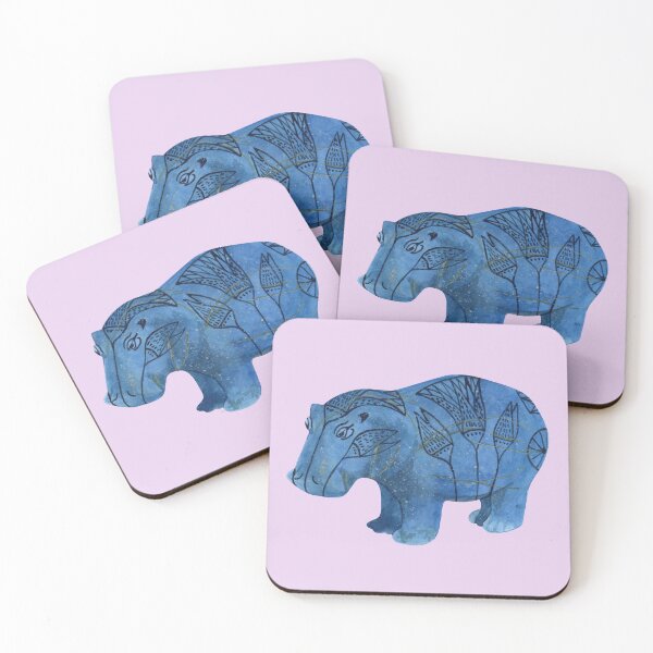 Item preview, WILLIAM THE FAIENCE HIPPOPOTAMUS-Egypt designed and sold by BEATRIZ ABAITUA.
