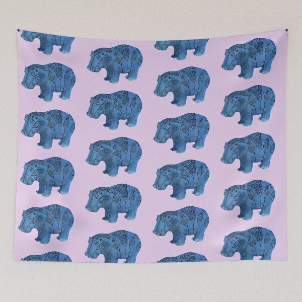 Item preview, WILLIAM THE FAIENCE HIPPOPOTAMUS-Egypt designed and sold by BEATRIZ ABAITUA.
