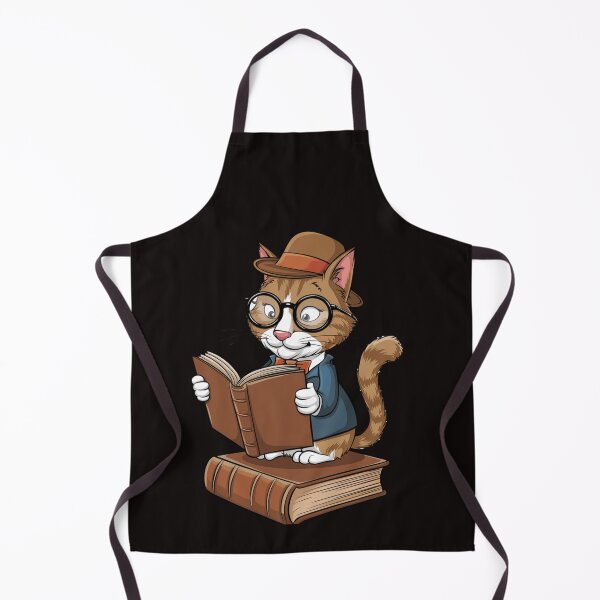 Item preview, Cat With Glasses Reading A Book designed and sold by TheCatmeow2000.